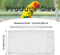 Bird Cage Seed Catcher, Large Bird Cage Cover - White - image 3