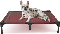 Elevated Dog Bed for Large Dogs 120lb - L (36"L x 30"W x 7"H) / Red