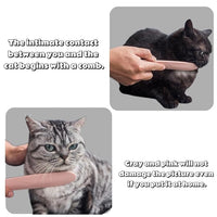 2Pcs Cat Tongue Comb, Pet Grooming Brush, Hair Massage Tool for Cats, Suitable for Short-haired, Long-haired, Kittens, Pet Cleaning Supplies