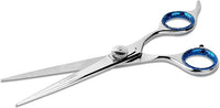 Laazar Pet Grooming Set - 7" Straight Pet Grooming Scissors & 6.5" Pet Thinning Shears with 42 Teeth | Professional Dog Scissors Kit | Use as Cat and Dog Shears
