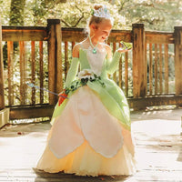 Princess Anna Costume Dress up Accessories for Girls Anna Cosplay - Green Tiana - image 4