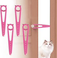 Neobay Cat Door Latch with Stabilizer - Pink 4 Packs