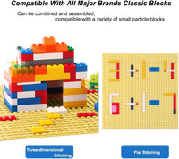 LVHERO 8 Pack Classic Baseplates Building Plates for Building Bricks - Sand / 8 - image 3