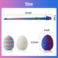 3D Printed Dragon Eggs with Dragon Inside - Red Green Blue - image 3