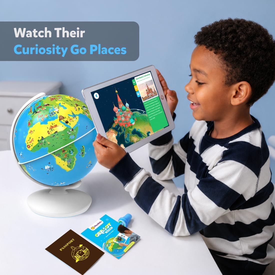 PlayShifu Orboot Earth – Interactive AR World Globe for Kids: 1000+ Facts on Animals, Places - image 2