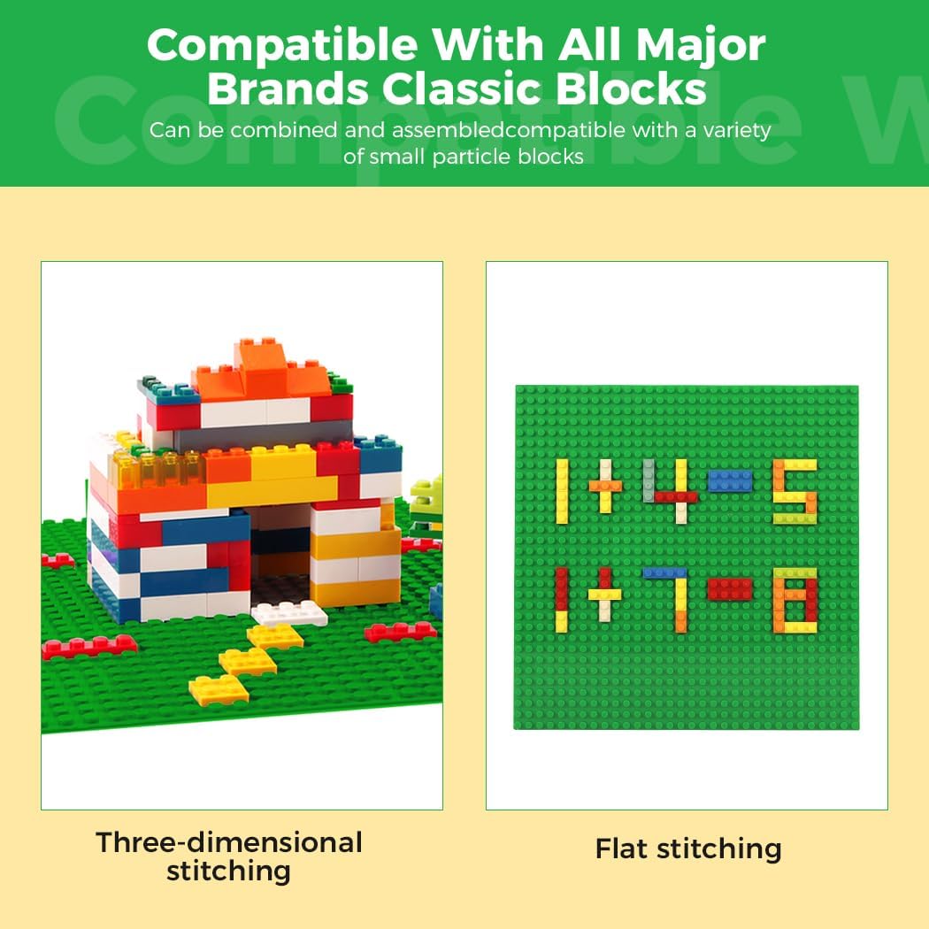 Etarnfly multicolored building baseplates, 10 x 10 inch, 8 pack - view 30