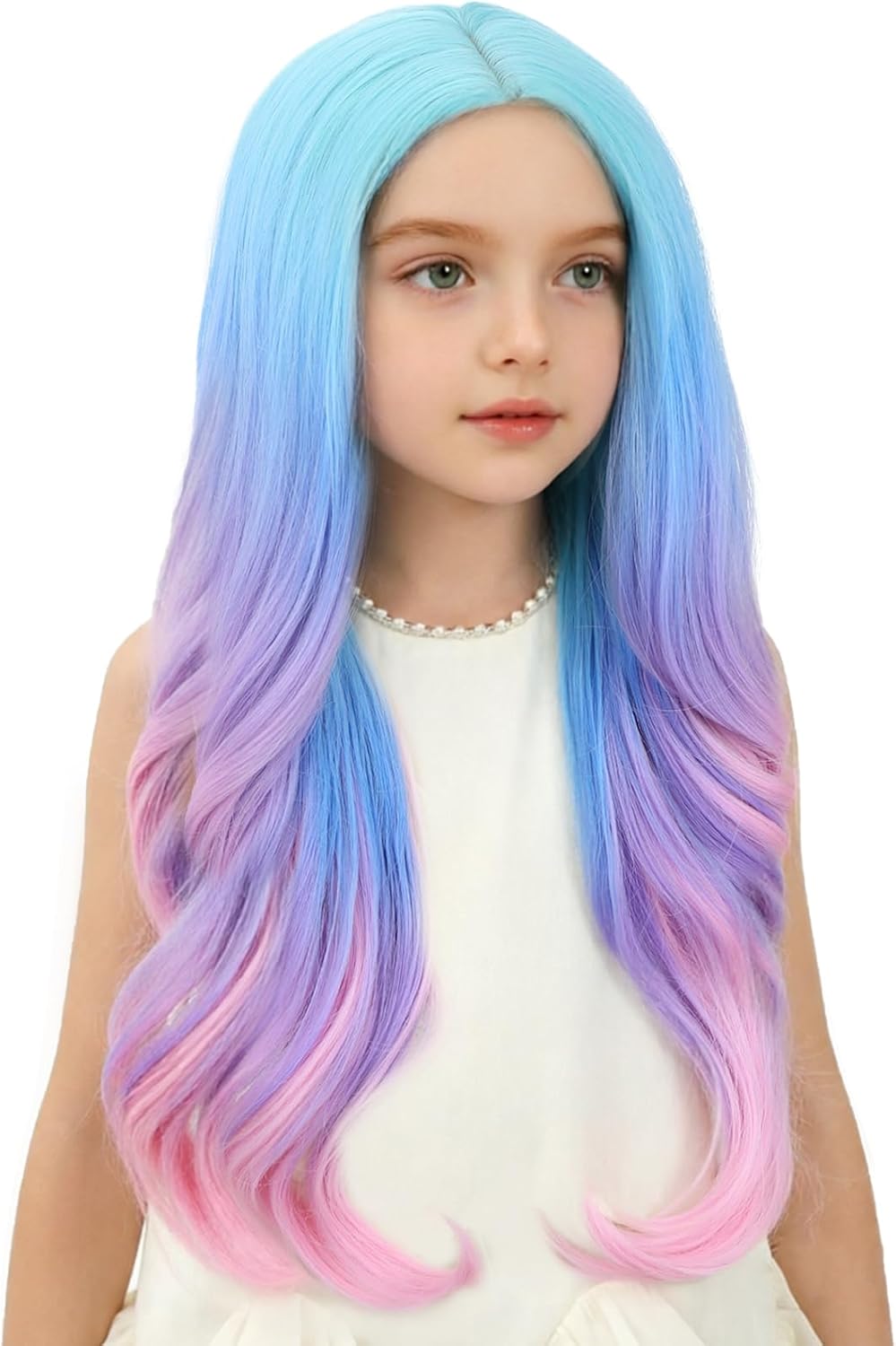 Edivd kids ginger wig with long orange wavy curls - view 25