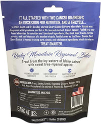 Smart Cookie All Natural Dog Treats - Trout & Apple - Training Treats for Dogs with Allergies, Sensitive Stomachs - Soft Dog Treats, Grain Free, Chewy, Human-Grade, Made in USA - 5oz, Pack of 3
