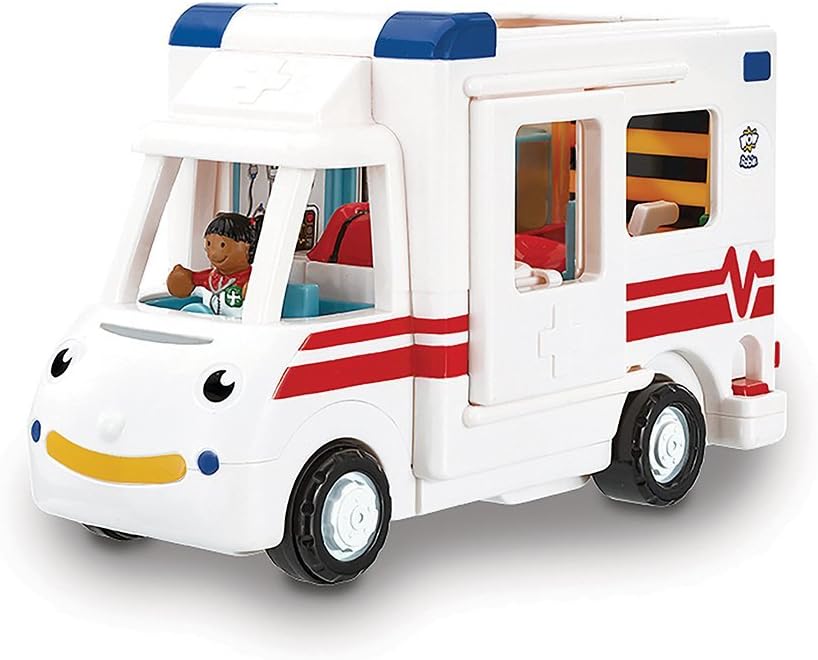 WOW Toys Robin's Rescue friction toy ambulance set with two figures, stretcher and wheelchair - view 2