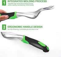 Kynup Garden Tools, Pitchforks, Garden Tools, Weeder Aluminum with Soft Rubberized Non-Slip Handle, Durable Garden Hand Tools Garden Gifts for Men Women