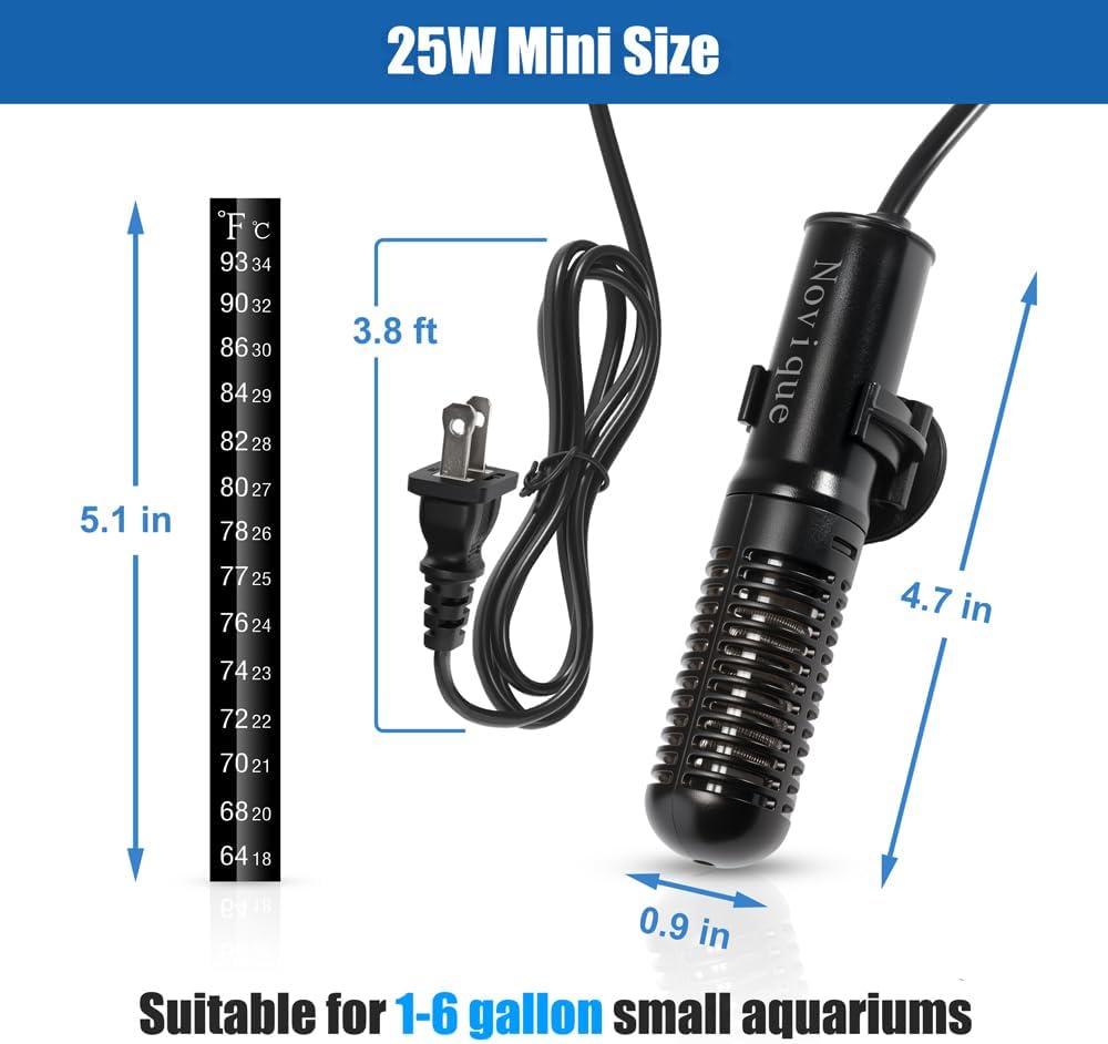25W Mini Aquarium Heater Submersible Constant Temperature Fish Tank - image 2