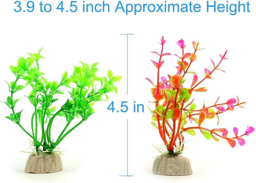 COMSUN 10 Pack Artificial Aquarium Plants - Assorted Color / 10 - image 4
