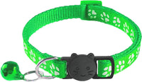 2 Pack Breakaway Cat Collars with Bells - Green - image 3