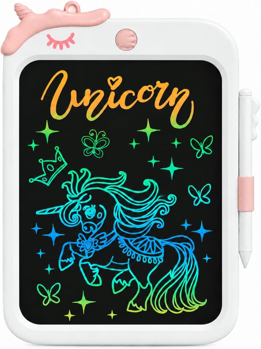 8.5 Inch LCD Doodle Board Tablet Toy - 10 Inch - White Pink