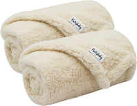 Pet Blanket, Soft Warm Sherpa Fleece Bed Blanket for Small Pets – Essentials for Cats - Beige & Beige Blanket / S-24x32'' 2PACK