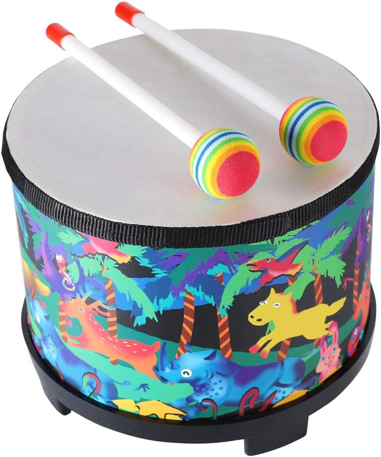 Ubblove Floor Tom Drum for Kids 8 inch Percussion Instrument – Fun for Kids & Family - 8 inch