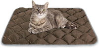 Self Warming Cat Bed Self Heating Cat Mat Thermal Pet Bed Mat - Coffee / 20.0"L x 16.0"W x 0.5"Th