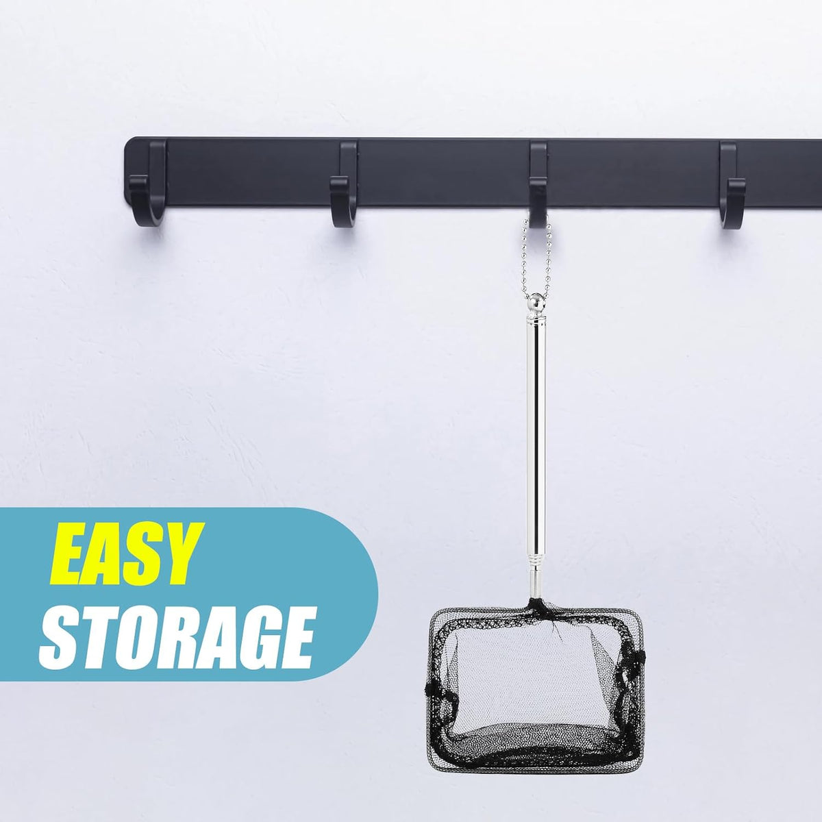 AQUANEAT Aquarium Net with Extendable Long Handle - 8 Inch - image 4