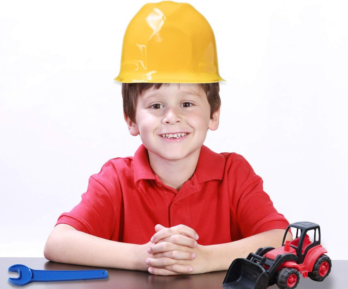 Super Z Outlet 12 Pack Yellow Construction Hard Hat Plastic Birthday - image 2