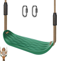 SELEWARE Black High Back Full Bucket Toddler Swing Seat w/Adjustable - Green U-shape Swing (1 Pack)