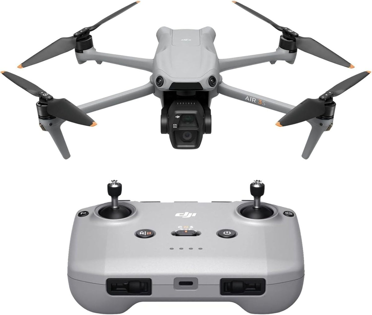 DJI Air 3S Fly More Combo, 4K Drone – Fun for Kids & Family - Air 3S (RC-N3)