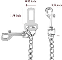 Stainless Steel No Chew Dog Car Seatbelt Pet Vehicle Safety Restraint - 33.4 inches - image 3