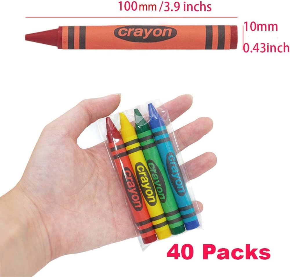 Lucky Art Crayonology bulk crayons, 20 individually wrapped 4-packs of red, yellow, blue and green - view 8