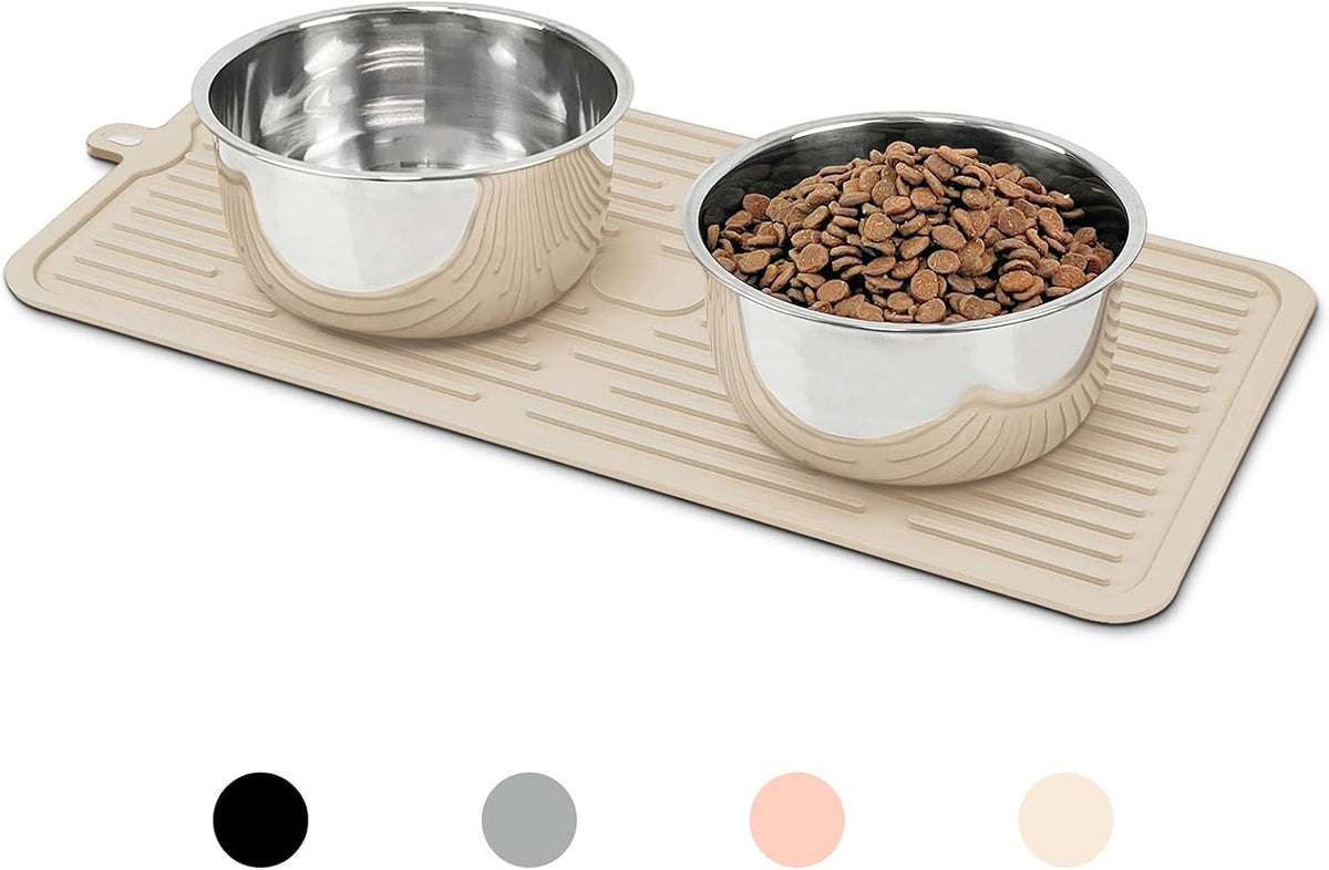 Pet Placemat for Dog and Cat - Beige