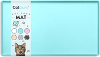 CatGuru Premium Cat Food Mat - 19"L x 11"W / Aruba