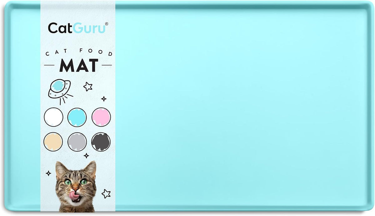 CatGuru Premium Cat Food Mat - 19"L x 11"W / Aruba