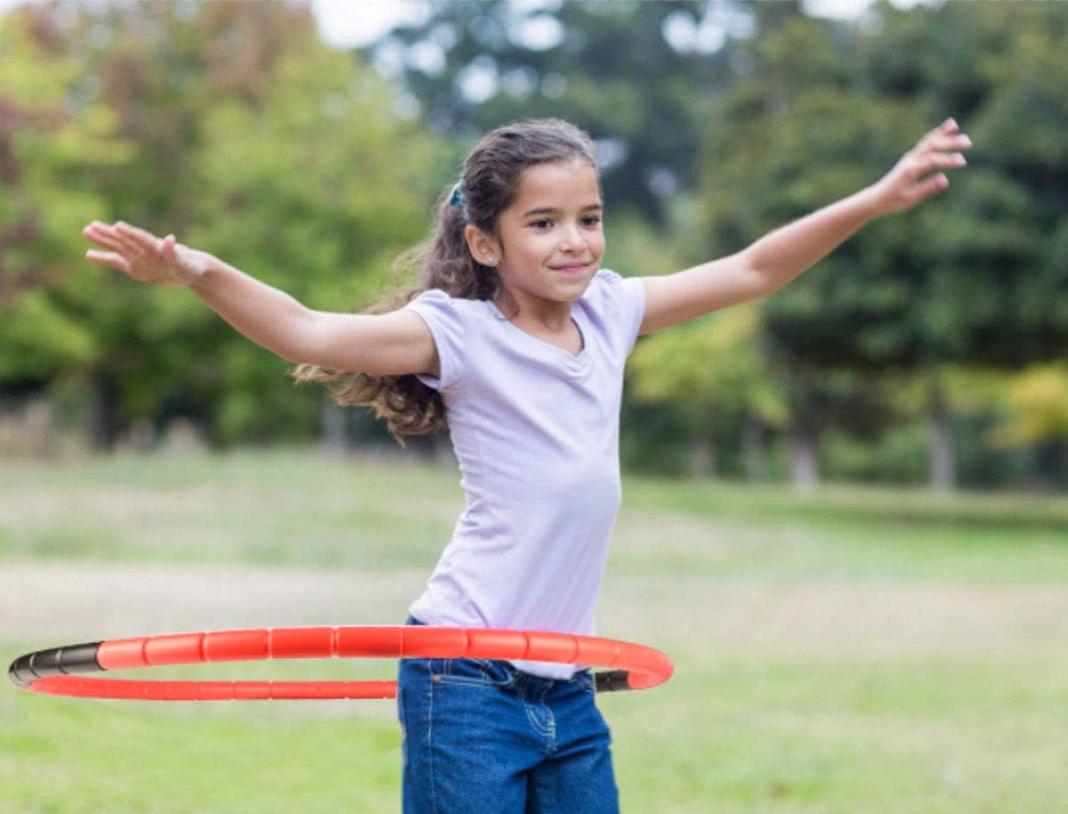 BOHS kids fitness hoop, adjustable size and weight, 26.5 inch plastic hoop - view 3