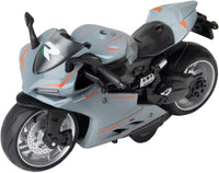 CYYSFIVQZ red 1:12 die cast motorcycle toy with lights, sounds and pull back motor - view 4