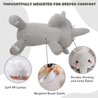 TOYSYM Weighted Stuffed Animals - Elephant / Medium - image 3