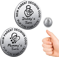 Vichona new parent decision coin reading Mommy's Turn and Daddy's Turn - view 2