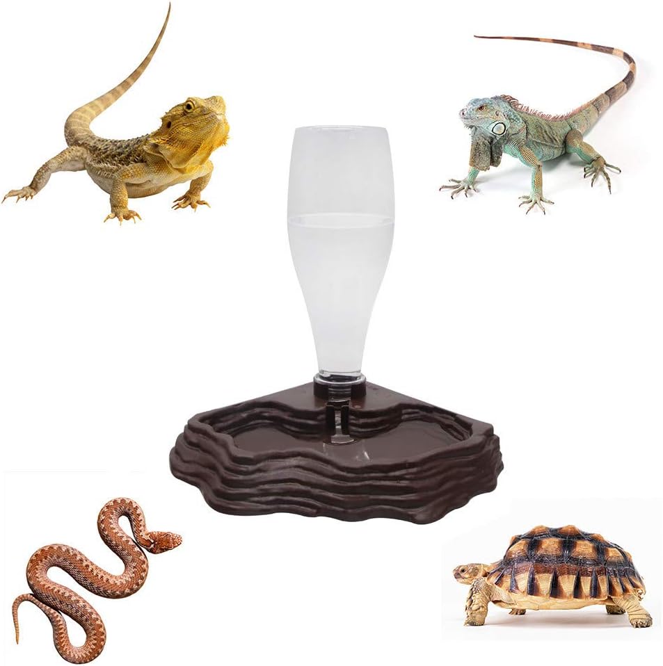 SLSON Reptile Water Feeder Automatic Water Dispenser Waterer 13.5Oz - image 2