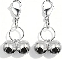 4 Sets Cat Bell for Dog Collar Charm Training Pet Pendant Accessories - X-S / Silver