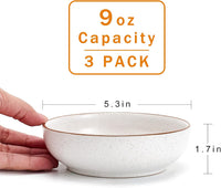 Ceramic Cat Bowls, Howise Pet Bowl Cat Dishes for Food and Water - white - image 3