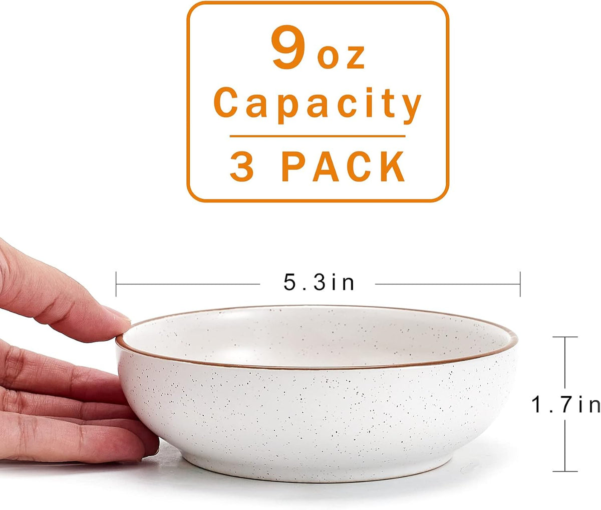 Ceramic Cat Bowls, Howise Pet Bowl Cat Dishes for Food and Water - white - image 3