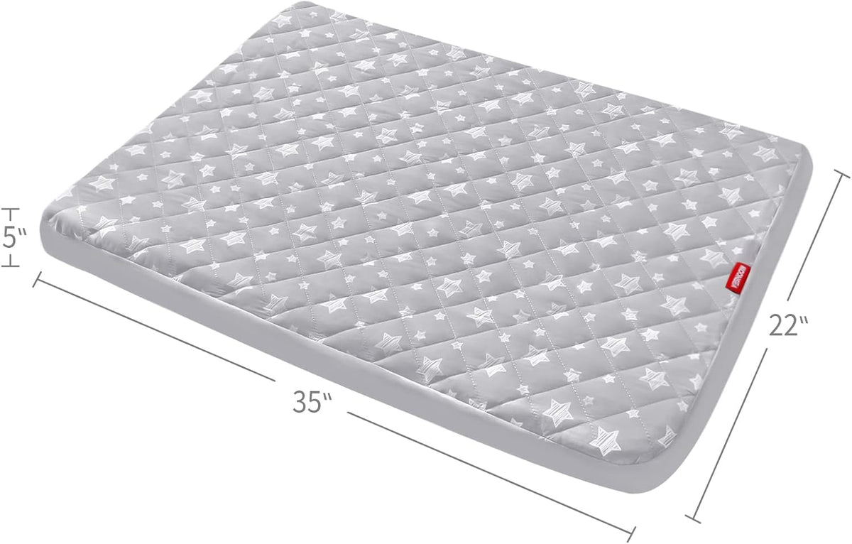 Waterproof Dog Bed Covers Replacement Lovely Grey Star Print - Grey Star / 22 x 35 x 5 inch - image 2