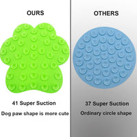Dog Lick Pad, Dog Feeding Mats Slow Eating Pet Mat with Super Suction for Dogs Licking Peanut - Green - image 4