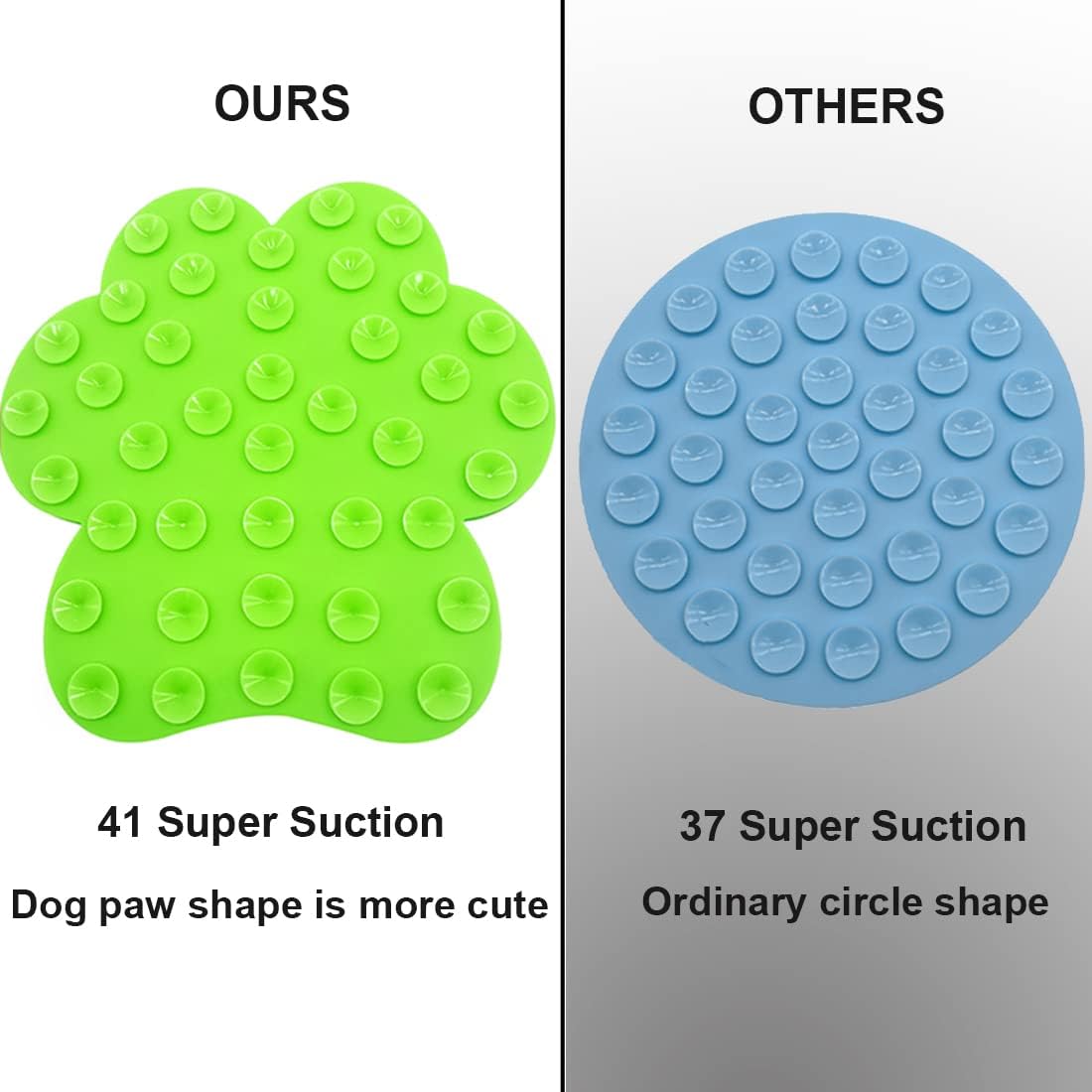 Dog Lick Pad, Dog Feeding Mats Slow Eating Pet Mat with Super Suction for Dogs Licking Peanut - Green - image 4