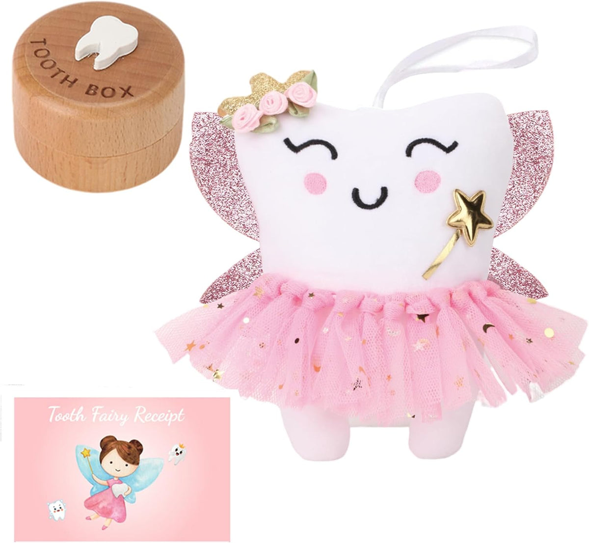 SQIMZAR Tooth Fairy Pillow - Pink 3