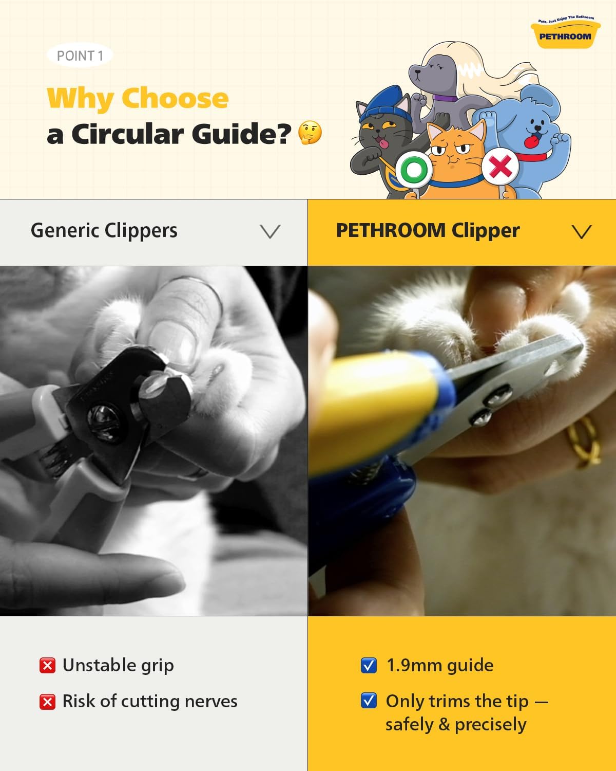 Cat Nail Clipper Trimmer for Indoor Cats - 2-Pack - image 3