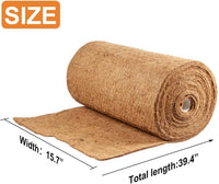 1 Pcs Reptile Carpet - 15.7" x 39.4" Natural Coconut Fiber Mat for Tortoise Bedding, Pet Terrarium - image 2