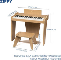 Kids Piano Keyboard, 37 Keys Digital Piano for Kids - Oak Basic - image 3