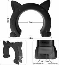 Fhiny Cat Door Interior Door - L: 7" dia / Black - image 2