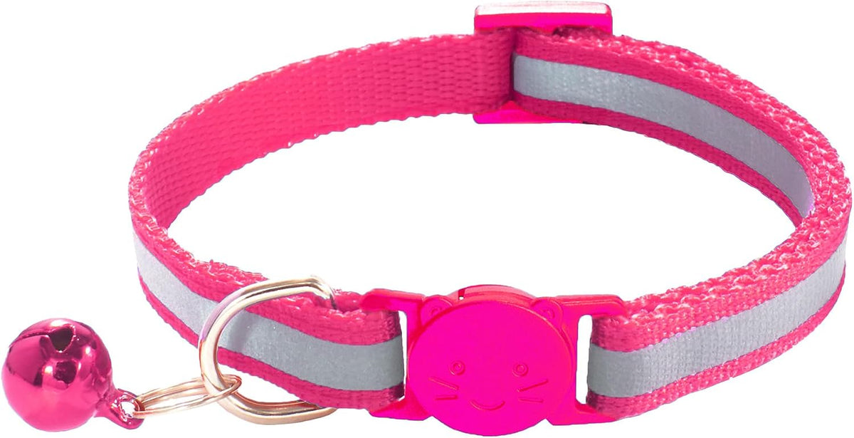 2 Pack Breakaway Cat Collars with Bells - Rose - image 4