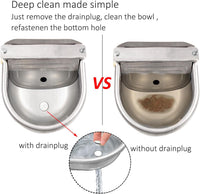 Automatic Water Dispenser Dog Water Bowl 304 Stainless Large Pet - Stainless Steel / Large - image 4