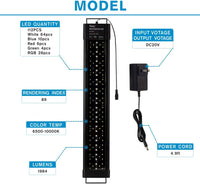 hygger Aquarium Programmable LED Light - 36W - 24in~30in - image 3