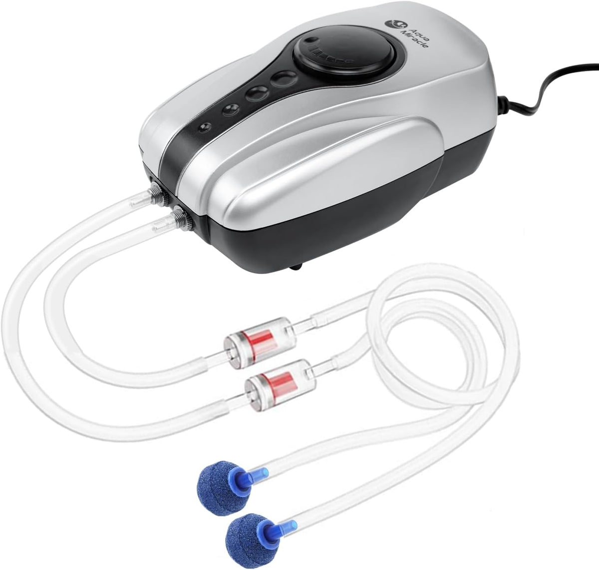 AquaMiracle Aquarium Air Pump Fish Tank Bubbler Aerator - For 20-80 Gallon Aquariums